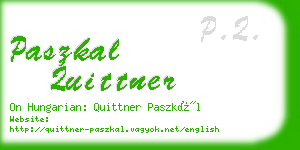 paszkal quittner business card